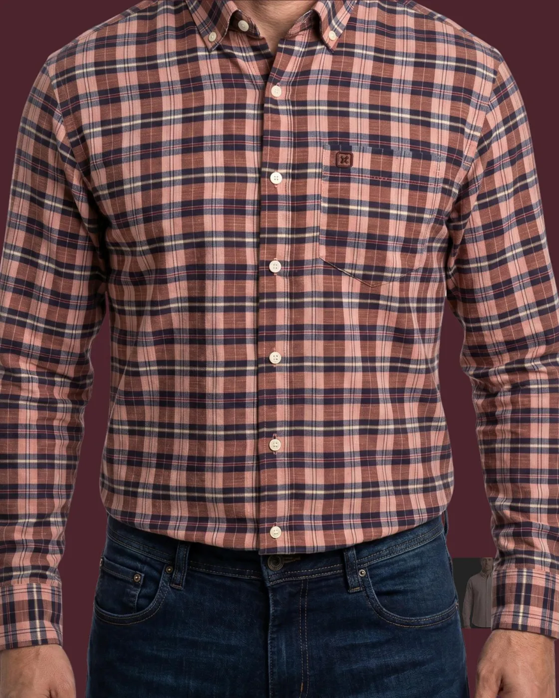 Camisa xadrez TXC — Xadrez Terracota