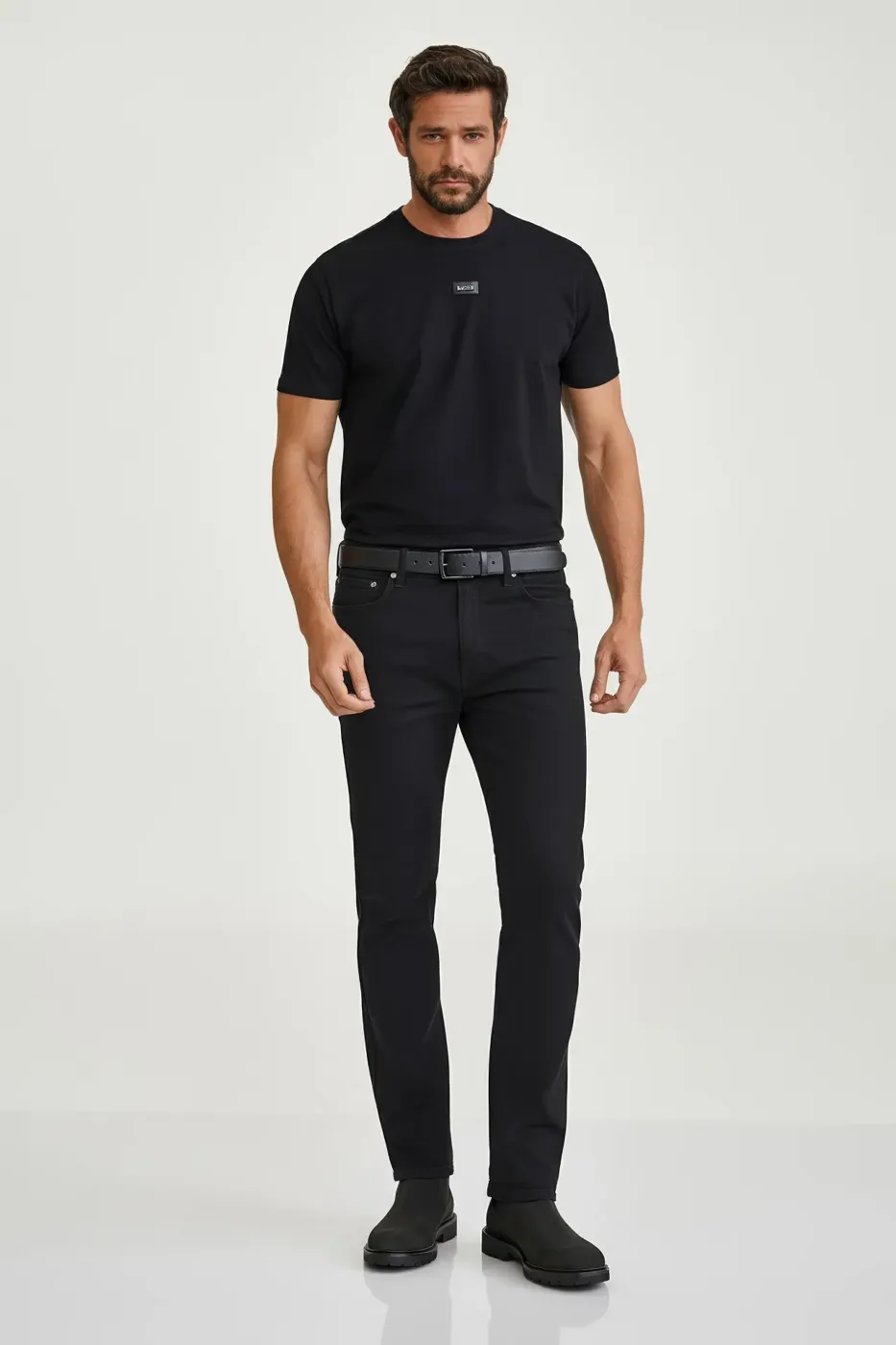 Jeans Regular Stretch Black — TXC Querência