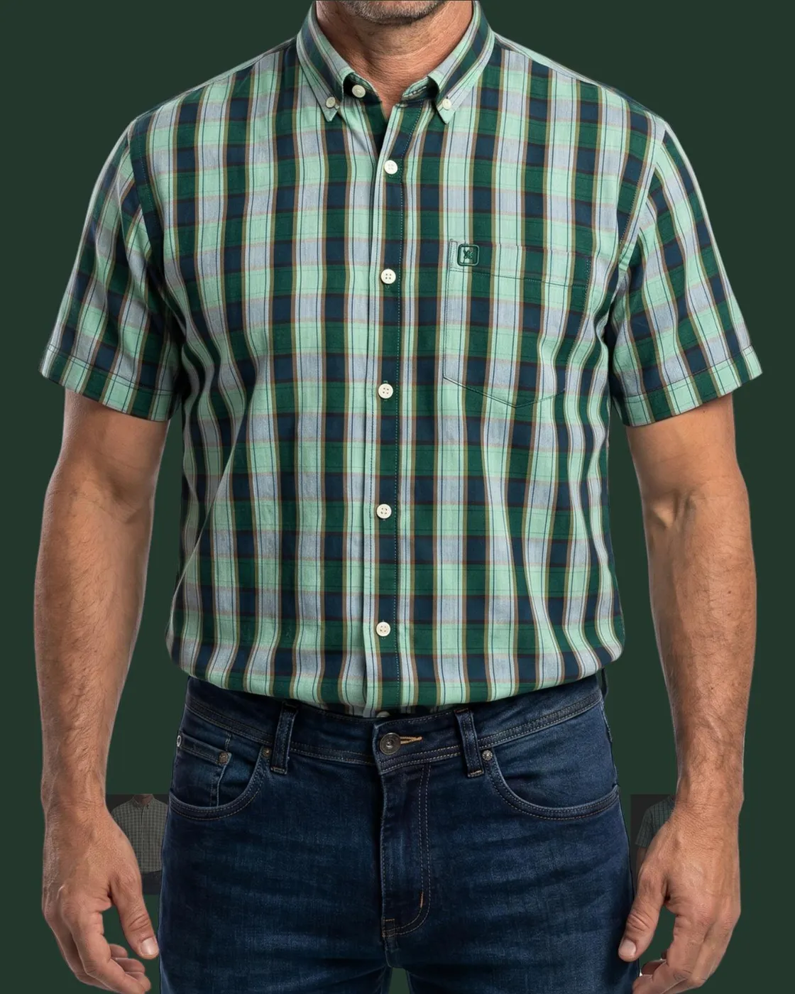 Camisa xadrez TXC — Xadrez Verde Menta