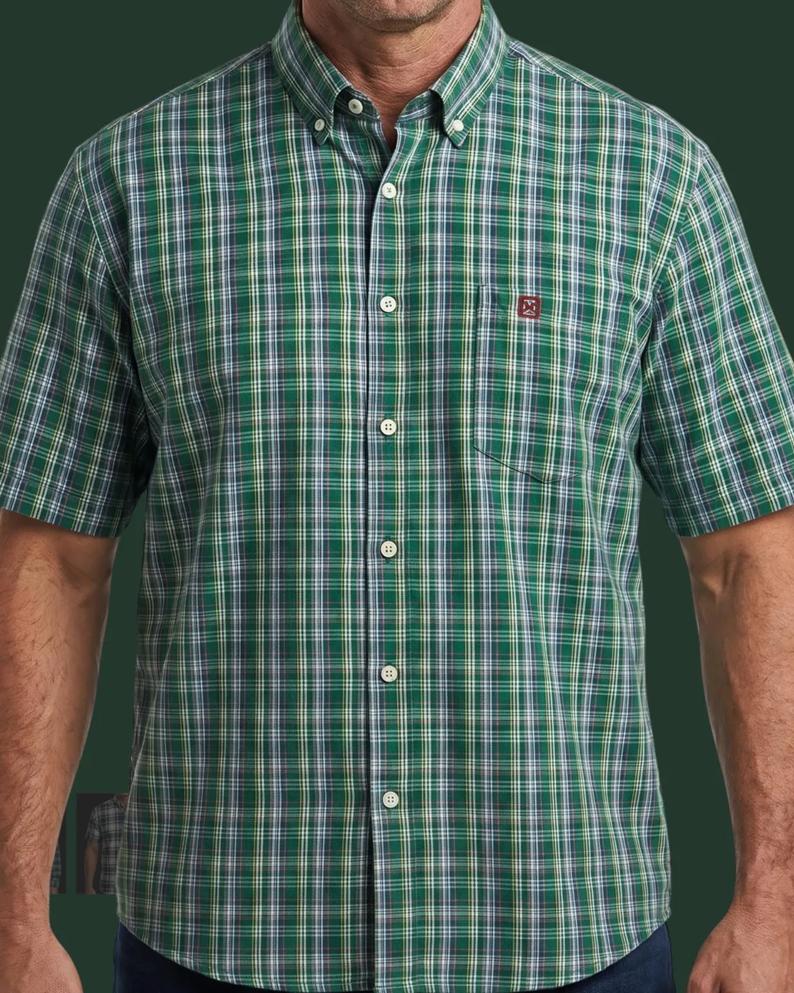 Camisa xadrez TXC — Xadrez Verde Bandeira