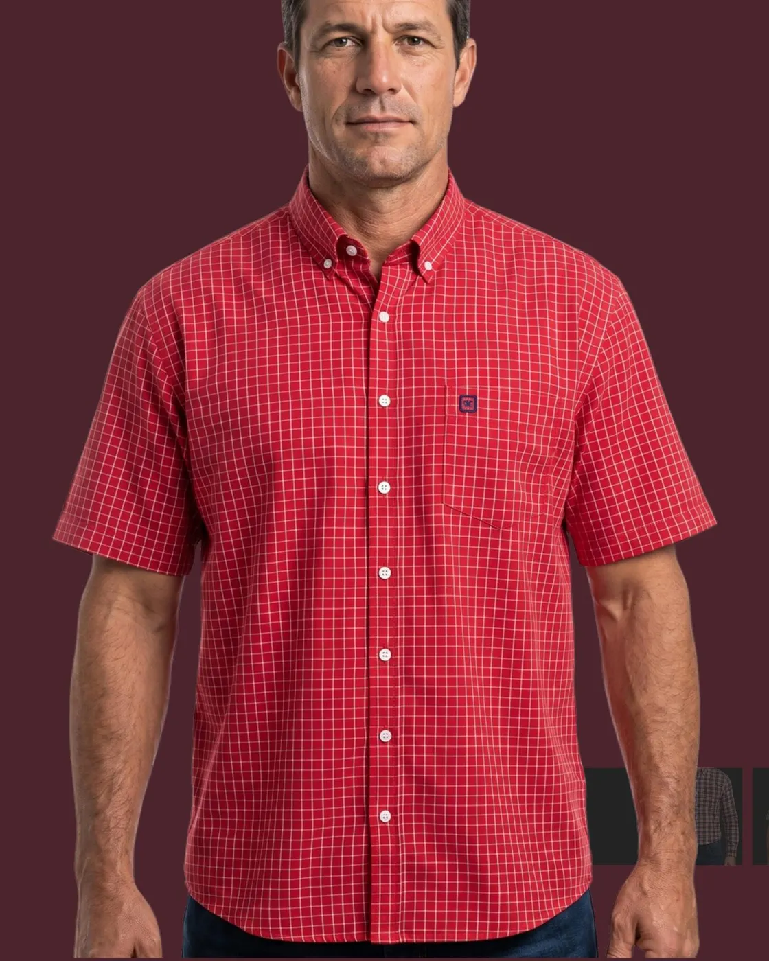 Camisa xadrez TXC — Vermelho Micro Xadrez