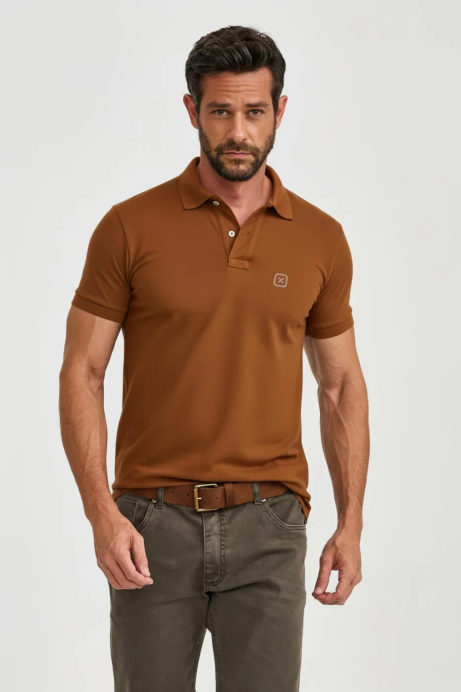 Polo X Piquet Caramelo — TXC Querência