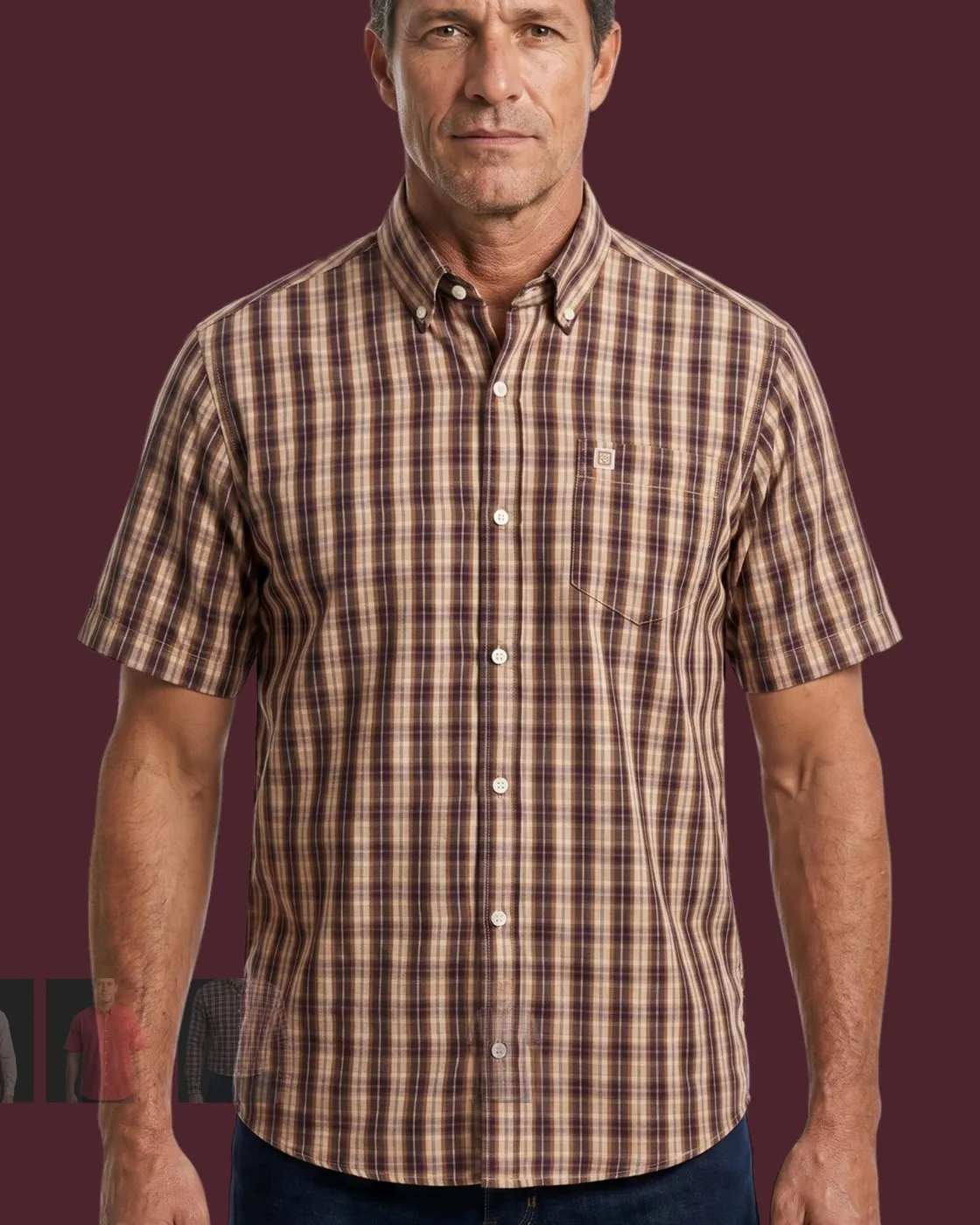 Camisa xadrez TXC — Xadrez Caramelo